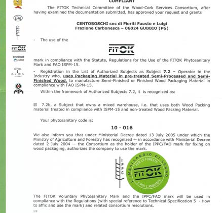 Segheria, imballaggi, pallets. Perugia - Umbria